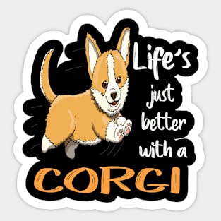 Life'S Just Better With a Corgi (205) Sticker